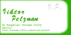 viktor pelzman business card